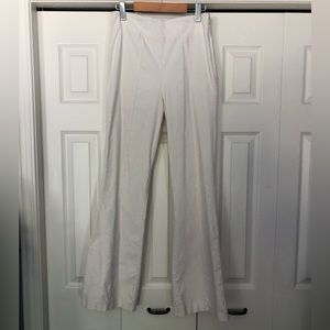 white flare pant